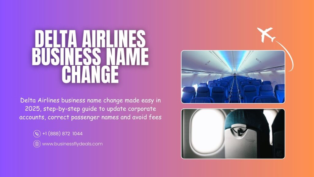 delta airlines business name change